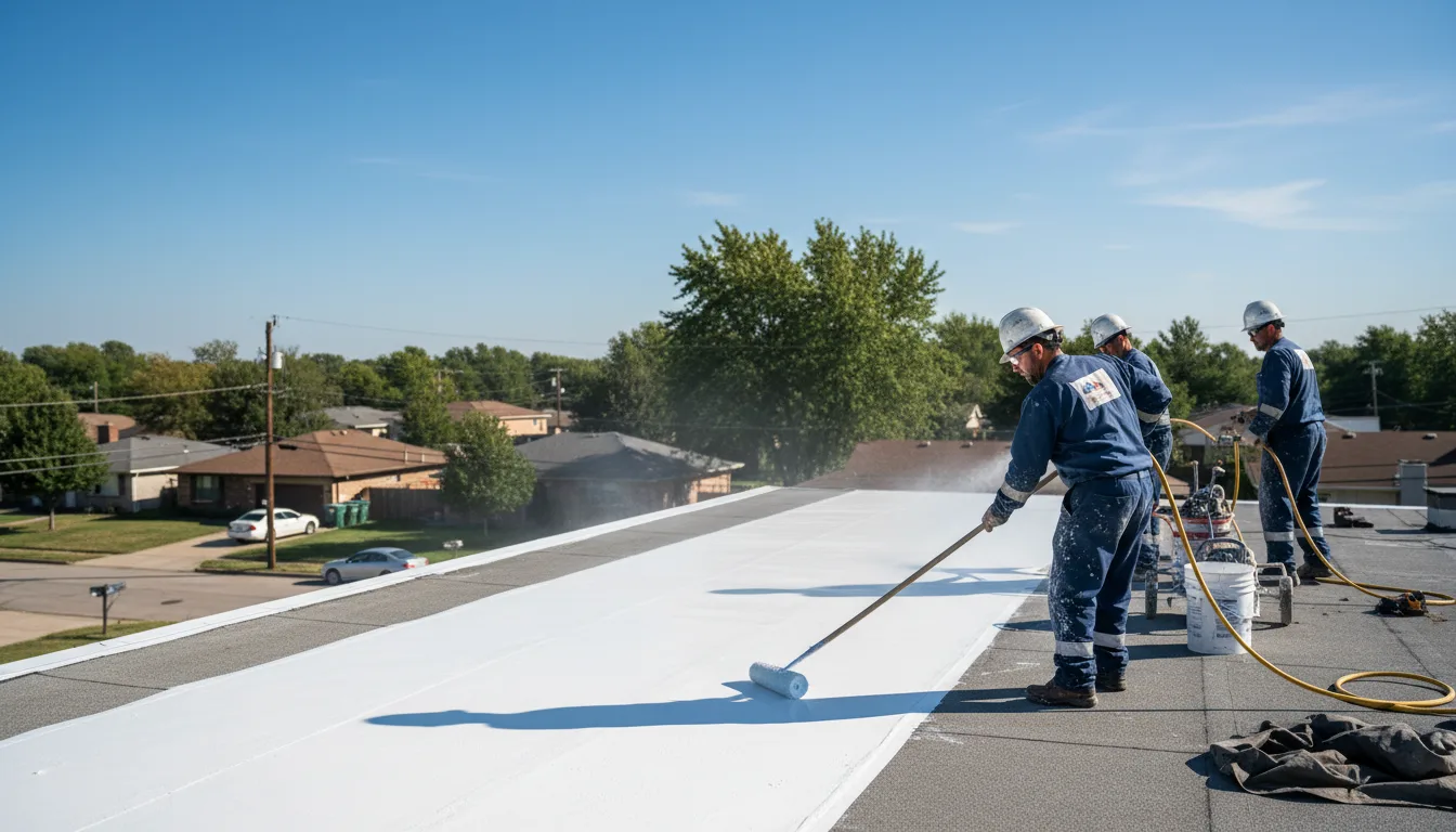 Commercial roof coating in Riverside, TX near me